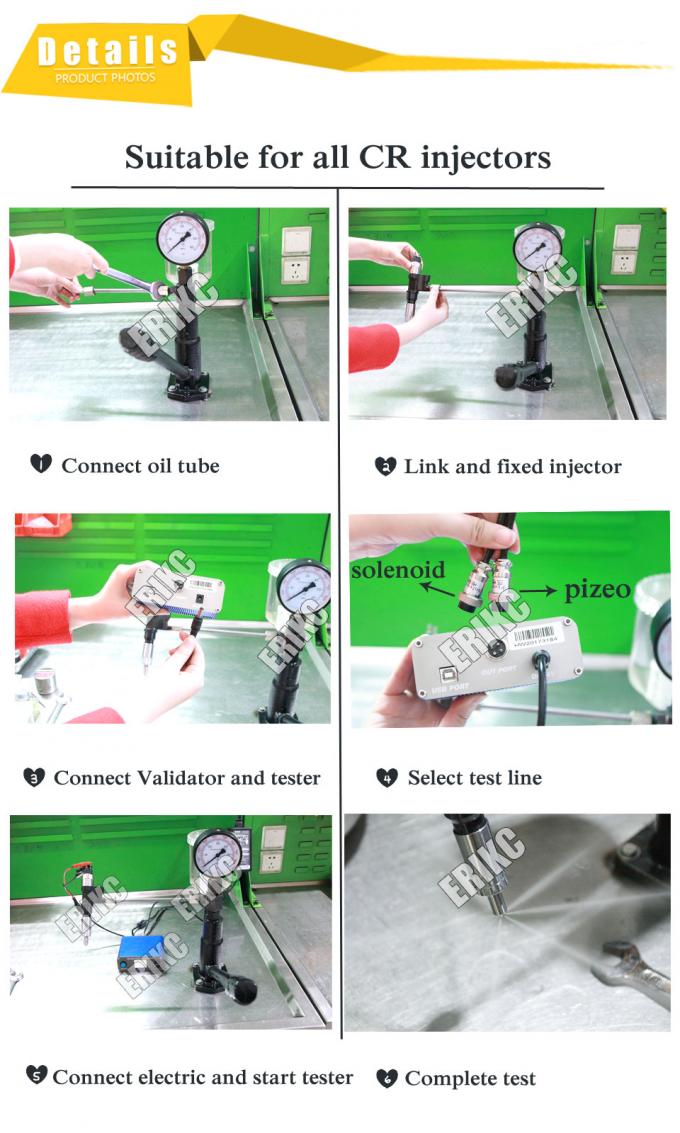 Bosch Diesel Injector Tester Equipment Diagnostic Common Rail Nozzle Validator Tester