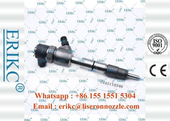 ERIKC 0445110346 Fuel Truck Injectors 0 445 110 346 For BOS 4D22E41000 Fuel Injector Assembly 0445 110 346 for QUANCHAI