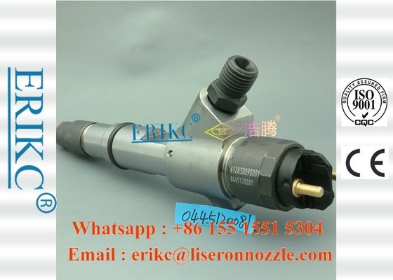 ERIKC Bosch injector 0445120081 auto diesel Engine part  0 445 120 081 Fuel truck  rail injector 00986AD1001 for FAW