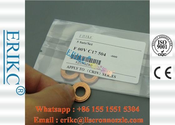 ERIKC F00VC17504 For BOS injector copper gasket washer F 00V C17 504 brass pressure washer shim F00V C17 504