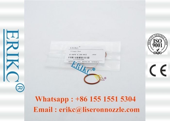 ERIKC F00VC38002 BOSCH 110 series injector solenoid valve O-ring F 00V C38 002 Seal truck o ring F00V C38 002