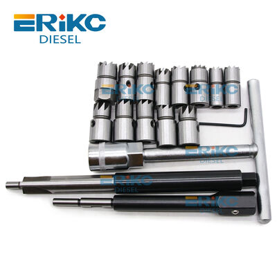 17Pcs Diesel Injector Seat Cutter Set Vehicle Repair Tools Vehicle Tools Diagnostic Tools Universal Carbon Remover Clean Repair Tool Automotive Universal