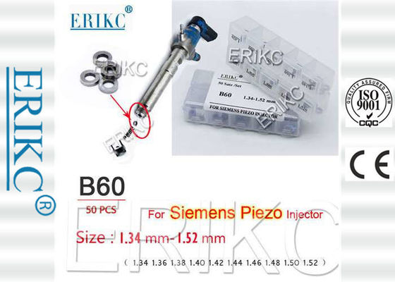 ERIKC Valve Spring Shim B60 For Siem injector adjusting shim B60 adjustable shim set Size 1.34-1.52 mm