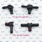 ERIKC  Denso Diesel Injectors L T Type Return Oil Backflow Pipe Connector For Denso Solenoid Valve