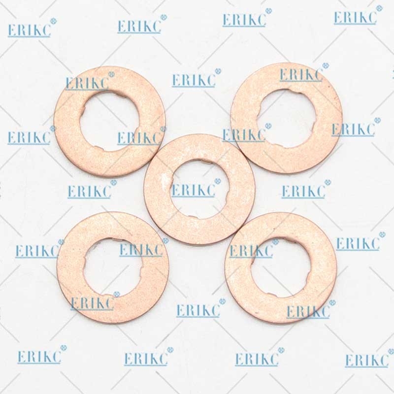 ERIKC E1024062 Auto Injector Parts Nozzle Injector Base Washer Copper Sheet for C6 C6.4 C6.6 5pcs/Bag